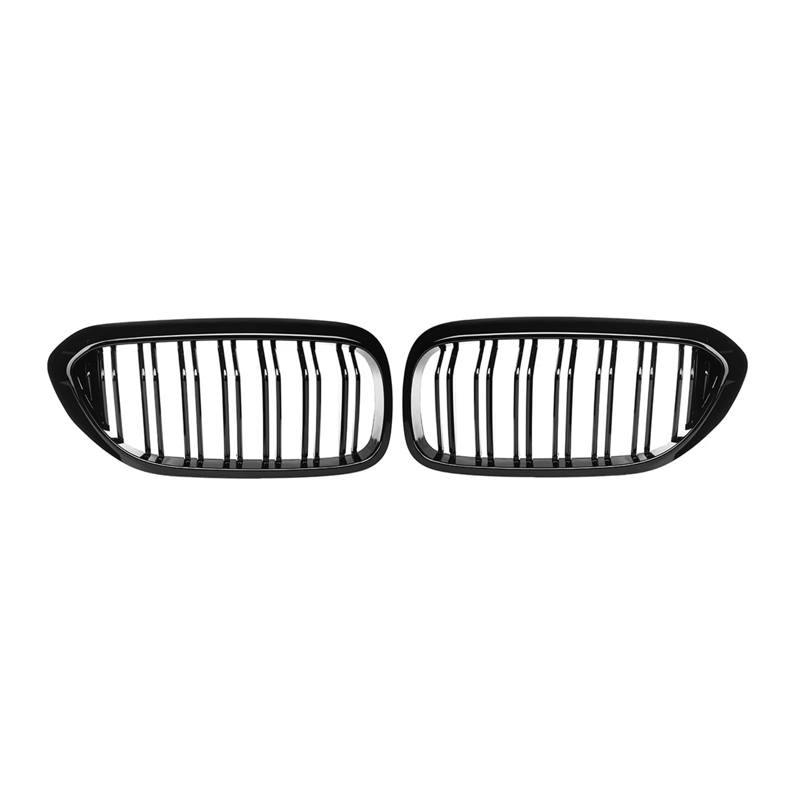 Auto Frontgrill Glänzend Schwarzer Nierengrill Für Die Autofront Für 5 Series M5 G30 G31 G38 520i 530i 540i 2017-2020, 2-Lamellen-Frontstoßstangengrill Kühlergrill von RFSHOP