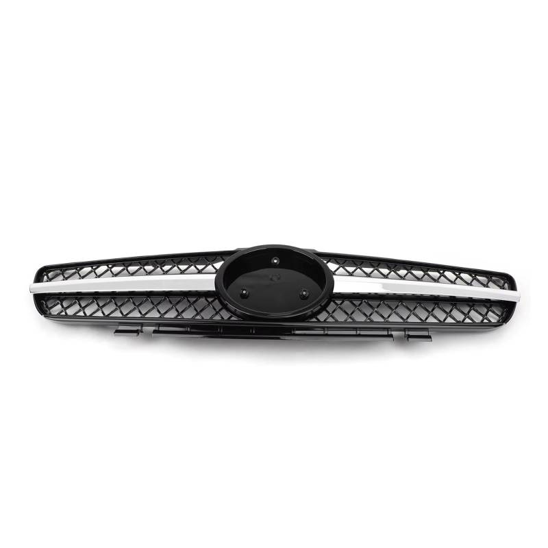 Auto Frontgrill Kühlergrill, Schwarz, Passend Für Benz R230 SL500 SL600 2003 2004 2005 2006, 1 Fin Star AMG Kühlergrill von RFSHOP