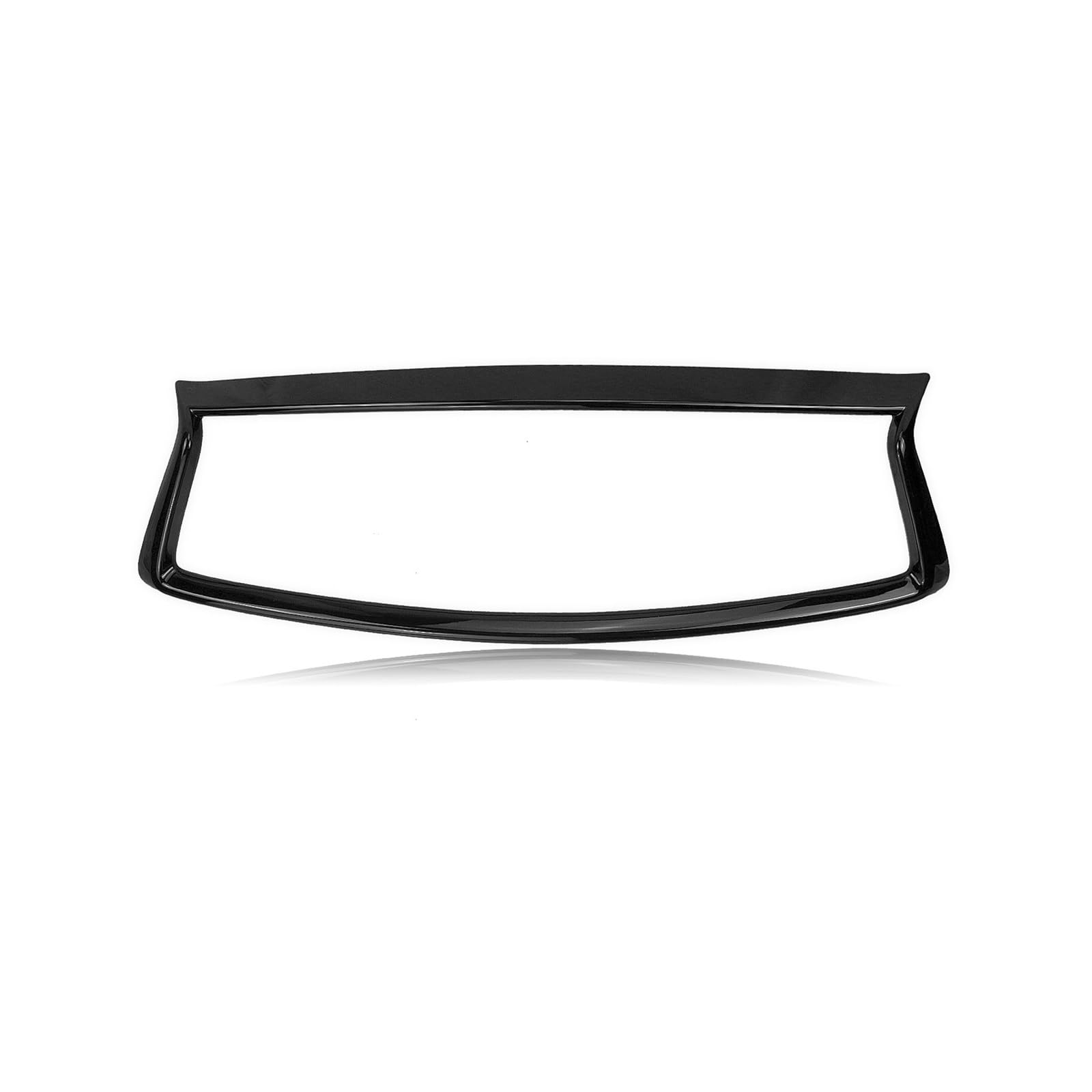 Auto Frontgrill Kühlergrill-Overlay Zierleiste Zusätzliche Stoßstangenhaube Netzrahmen Felge Carbonfaser-Optik Für Infiniti Q50 Q50S 2014 2015 2016 2017 Kühlergrill(Glossy Black) von RFSHOP