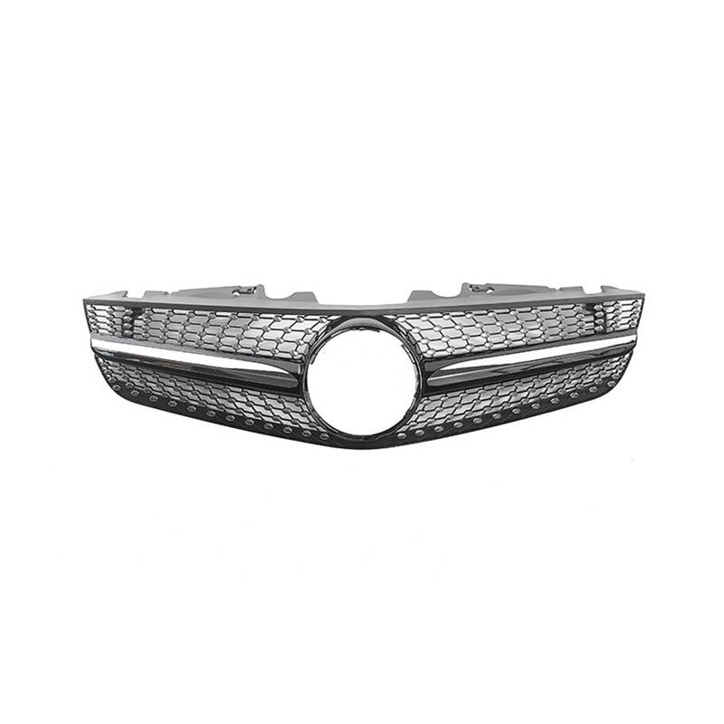 Auto Frontgrill Kühlergrill-Upgrade Im Diamant-Stil Tuning-Grills Für Benz R230 SL-Klasse SL300 SL350 SL500 SL550 SL600 2008–2011 2012 Kühlergrill(Schwarz) von RFSHOP