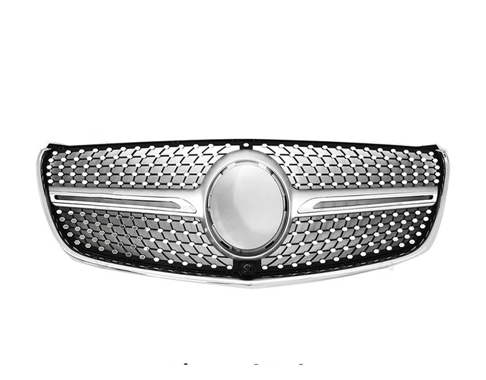 Auto Frontgrill Upgrade Fronteinlass Stoßstangengrill Racing Grill GT Diamond Facelift W447 Für Benz V Vito 2015 2016 2017 2018 2019 Tuning Kühlergrill(V Diamond Silvery) von RFSHOP