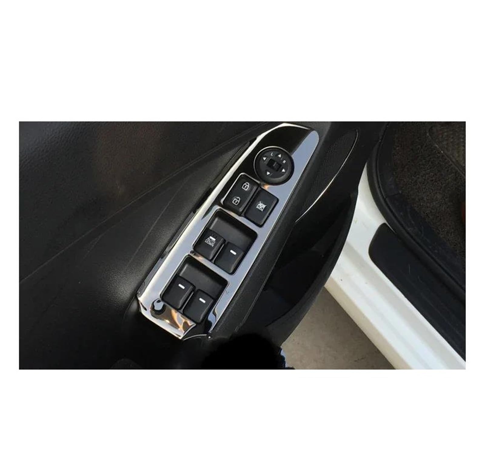 Auto Innen Zubehör Für Kia K3 Für Cerato 2012 2013 2014 2015 2016 2017 2018 Für Forte Auto Fensterheber Schalter Control Taste Abdeckung Panel Trim Dekoration Auto Innenraum(Piano black) von RFSHOP