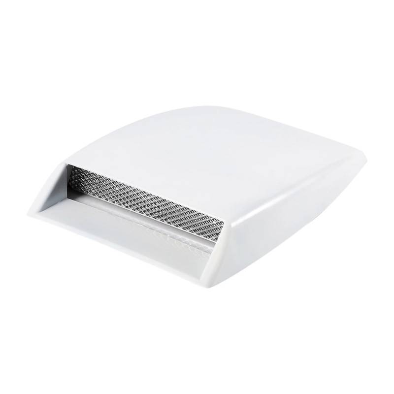 Auto-Luftansaugrohr Für Universal Auto Tuning Auto Air Flow Intake Hood Scoop Vent Motorhaube Dekorative Abdeckung Zubehör Lufteinlässe(Weiß) von RFSHOP