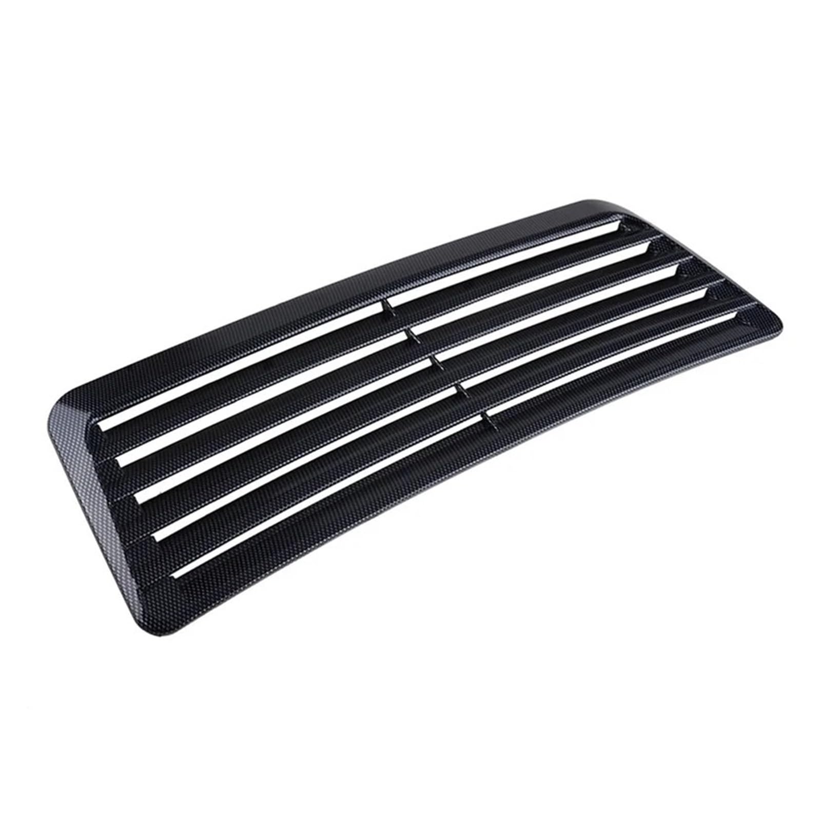 Auto-Luftansaugrohr Zubehör 1 Stücke Universal Auto Motorhaube Entlüftungsschaufel Motorhaube Lufteinlass Spoiler Grille Trim ABS Kotflügel Form Trim Dekorativ Lufteinlässe(Carbon Fiber Pattern) von RFSHOP