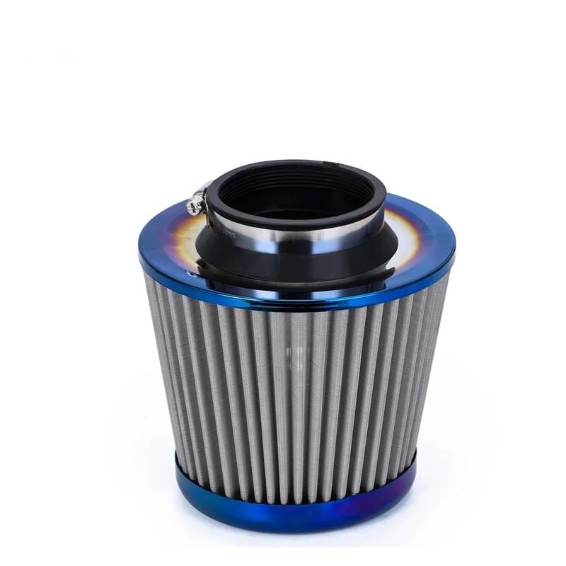 Auto-Lufteinlassrohr Burnt Blue 3 Zoll 76 Mm Power Intake High Flow Kaltlufteinlassfilter Reiniger Rennwagen-Luftfilter Universal Ansaugschlauch von RFSHOP