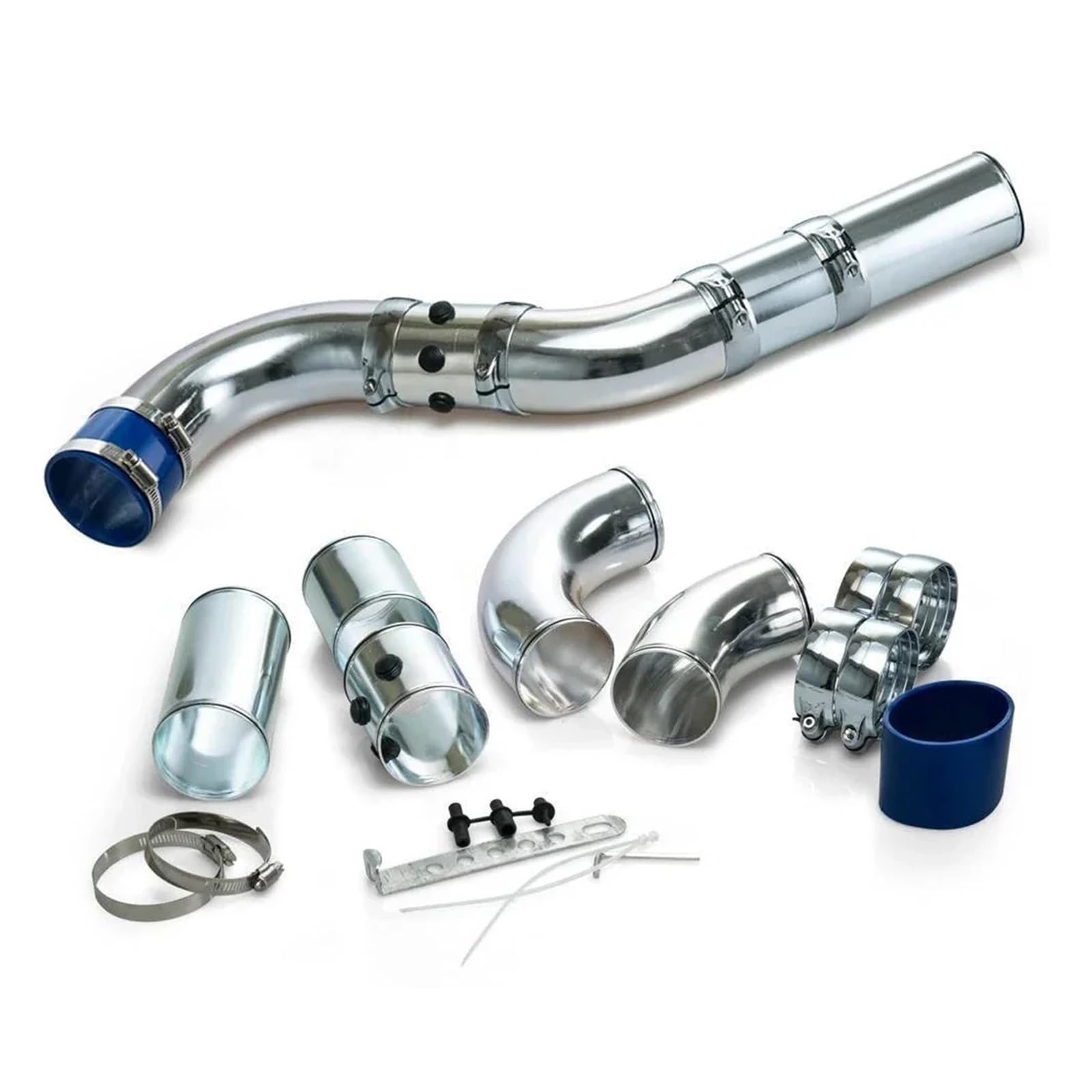 Auto-Lufteinlassrohr Universelles 3-Zoll-76-mm-Luftansaugrohr Ansaugrohr-Kit Aus Aluminiumlegierung Turbo-Direkt-Kaltluftfilter-Einspritzsystem Mit Luftfilter Ansaugschlauch von RFSHOP