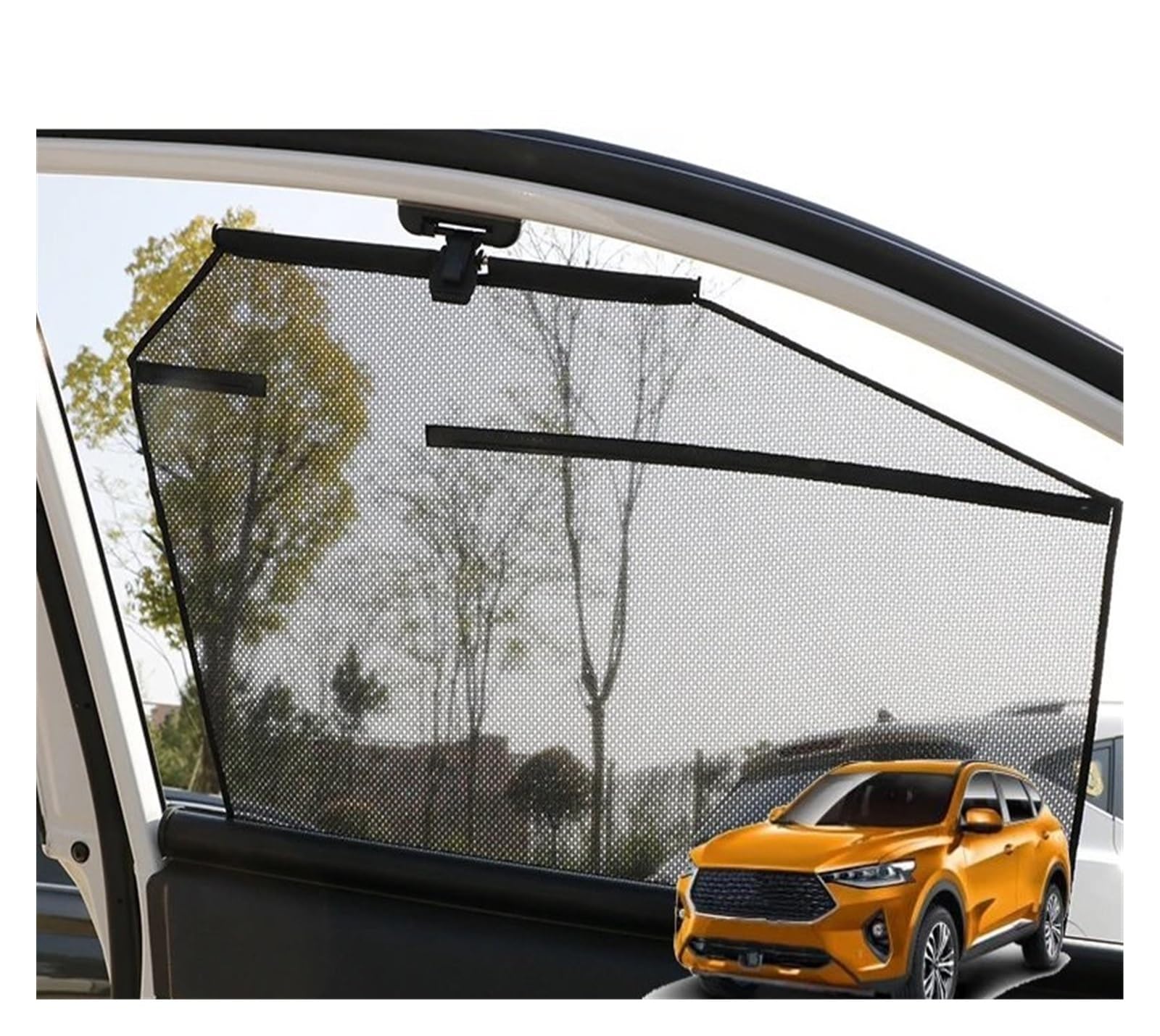 Autofenster Sonnenschutz Auto Rise Auto Seitenfenster, Windschutzscheiben-Abdeckung, Schild, ABS-Vorhang, Sonnenschutzblock Für Haval F7 F7X 2018 2019 2020 2021 2022 Solljusskydd von RFSHOP