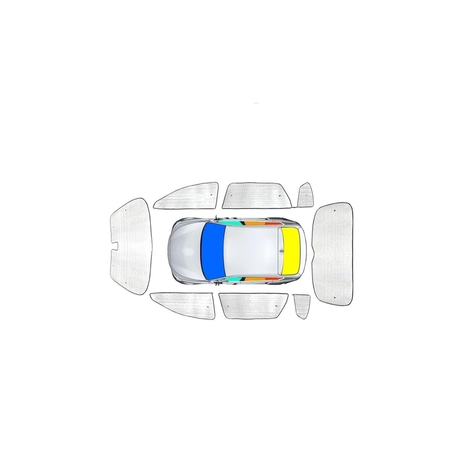 Autofenster Sonnenschutz Auto-Sonnenblenden UV-Schutz, Seitenfenster-Vorhang Sonnenschutzvisier Frontscheiben Für Jeep Für Grand Für Cherokee WK2 2011 – 2018 2019 2020 2021 Solljusskydd(8pcs whole car von RFSHOP