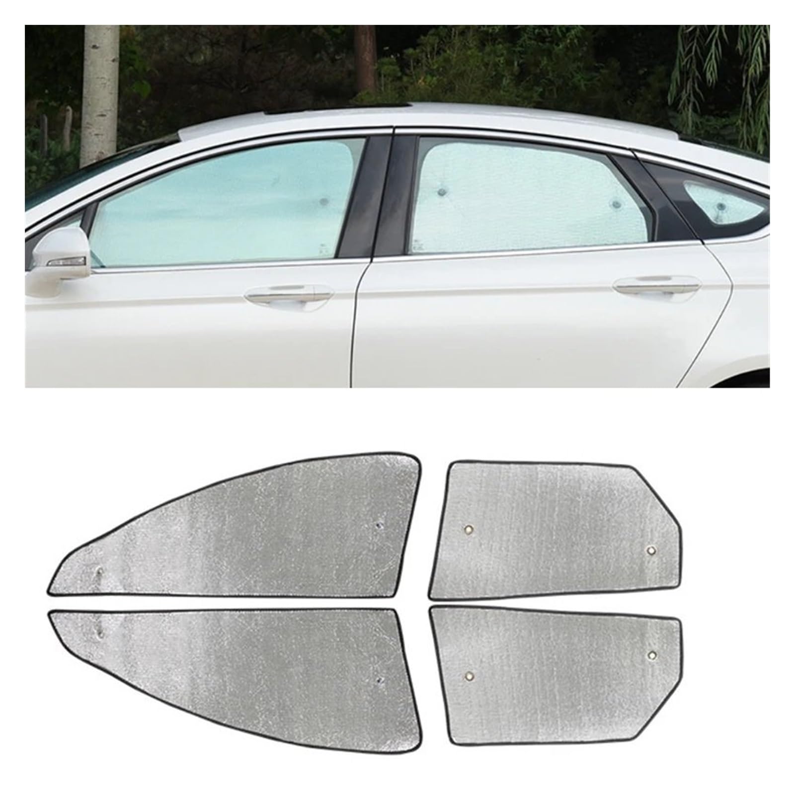 Autofenster Sonnenschutz Auto-Sonnenblenden UV-Schutz, Seitenfenster-Vorhang Visier Windschutzscheibe, Zubehör Für Chevrolet Für Seeker Für TRAX 2023 2024 2025 Solljusskydd(4pcs car Door) von RFSHOP