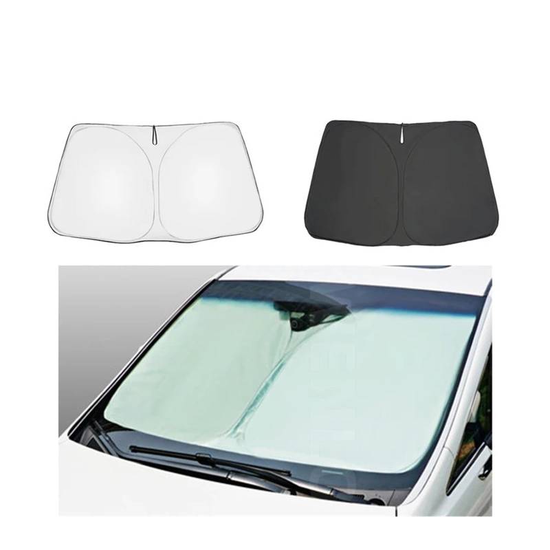 Autofenster Sonnenschutz Magnetischer Auto-Sonnenschutz Frontscheibenrahmen Vorhang Die Rückseite Babyfensters Sonnenschutz Für MG Für Marvel R 2021 2022 2023 Solljusskydd(Front Windshield1) von RFSHOP