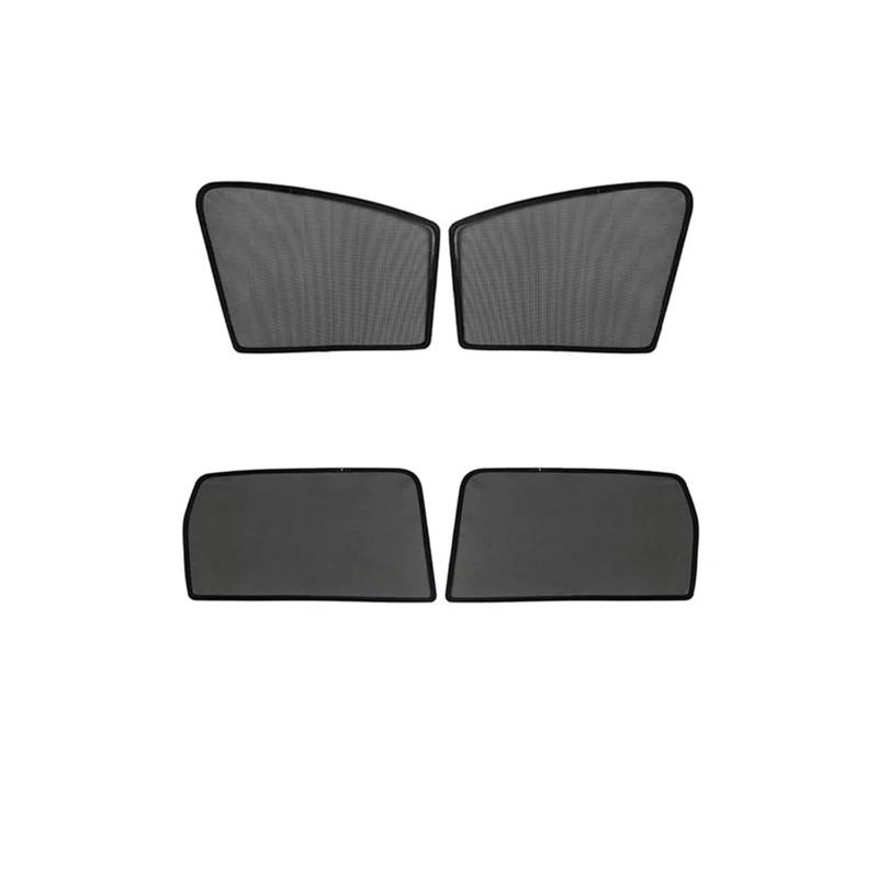 Autofenster Sonnenschutz Magnetischer Autofenster-Sonnenschutzvorhang Baby-Sonnenschutz-Seitenfenster-Netz Für Toyota Für RAV4 2014 2015 2016 2018 2017 Solljusskydd(4PCS Front Rear Set) von RFSHOP