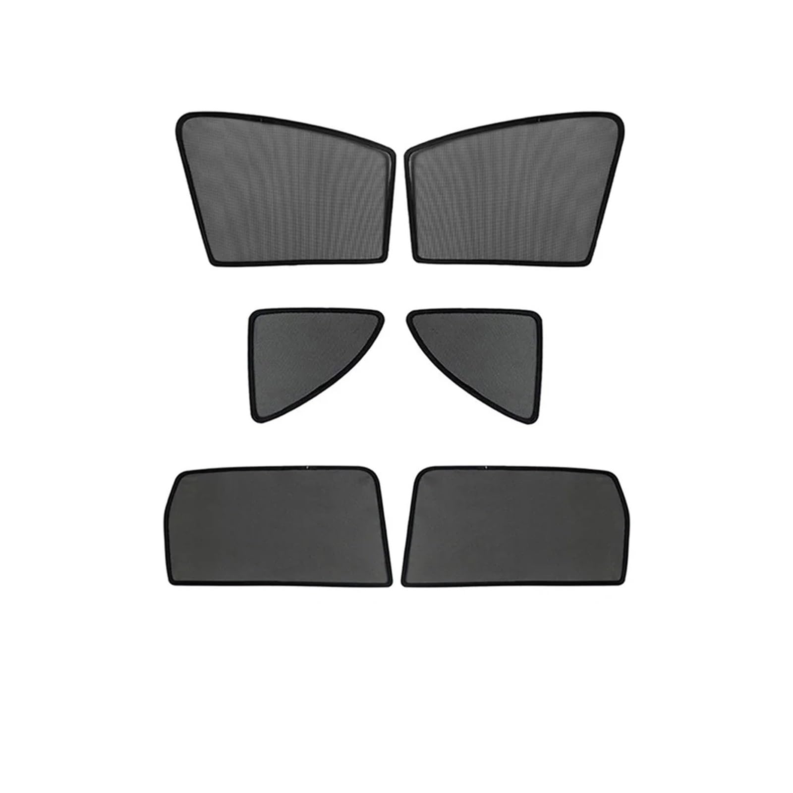 Autofenster Sonnenschutz Magnetischer Autofenster-Sonnenschutzvorhang Baby-Sonnenschutz-Seitenfenster-Netz Für Toyota Für RAV4 2014 2015 2016 2018 2017 Solljusskydd(6PCS Whole Set) von RFSHOP