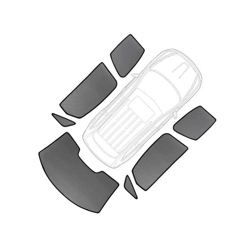 Autofenster Sonnenschutz Magnetischer Sonnenschutz Auto Sonnenblende Frontscheibe Vorhänge Sommer Fenster Sonnenschirm Für Volvo Für S90 2017-2020 2021 2022 2023 2024 Solljusskydd(7pcs) von RFSHOP