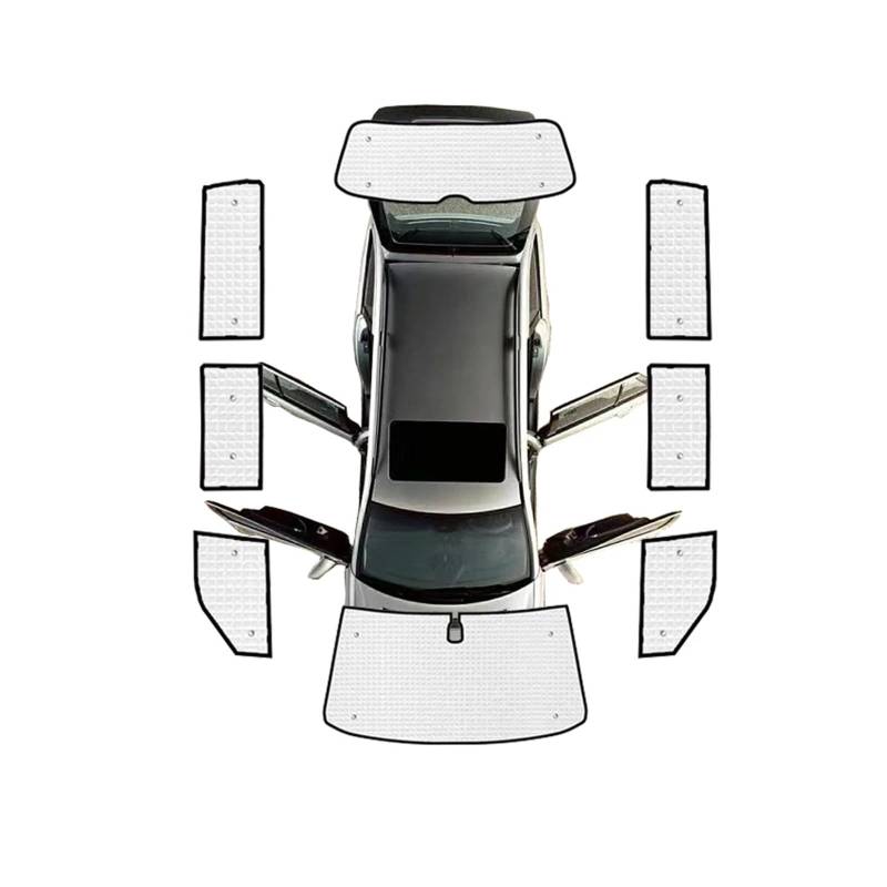 Autofenster Sonnenschutz Vollauto-Sonnenschutz Sonnenschirm, Visier Fenster Abdeckung Für VW Für Transporter T6 Für Multivan Für Caravelle 2015 – 2018 2019 2020 2021 2022 2023 Solljusskydd(All Sunshad von RFSHOP