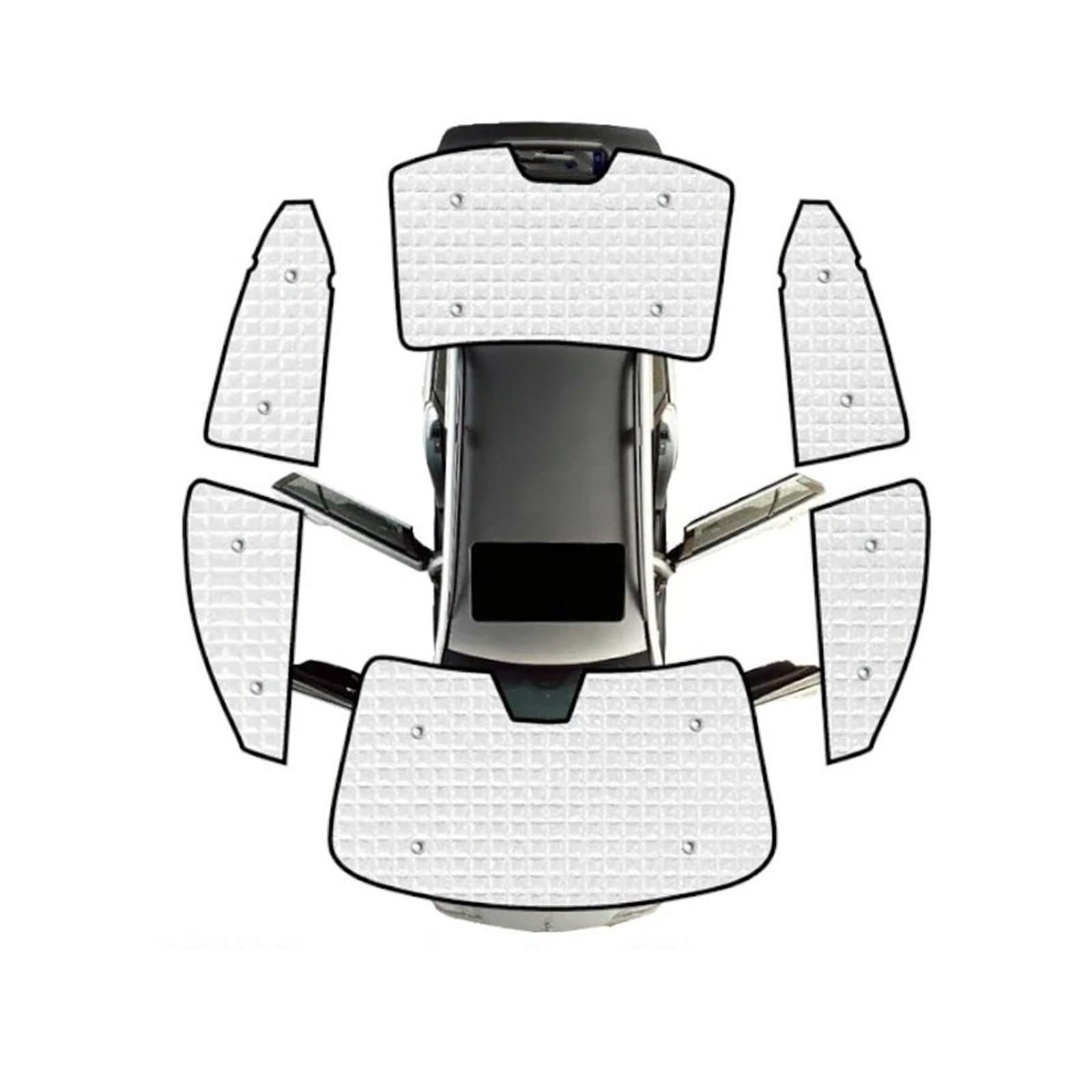 Autofenster Sonnenschutz Vollständige Abdeckungen Sonnenschirme Frontscheibe Vorhang Rückseite Sonnenfenster Visier Matte Auto Für Nissan Für Sentra B18 Mk8 2020 2021 2022 2023 Solljusskydd(All Sunsha von RFSHOP