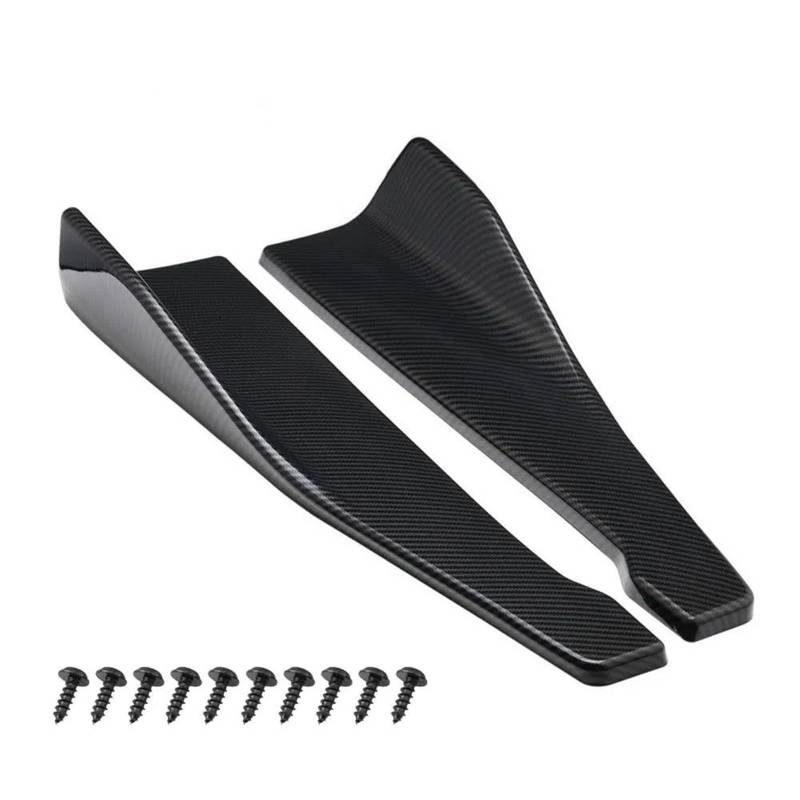 Automotive Seitenschweller 35cm 48cm Universal Fit Auto Spoiler Seitliche Stoßstange Hinten Seite Rock Lip Rocker Flügel Schutz Zierleisten Auto Seitenschürze(48cm-B) von RFSHOP