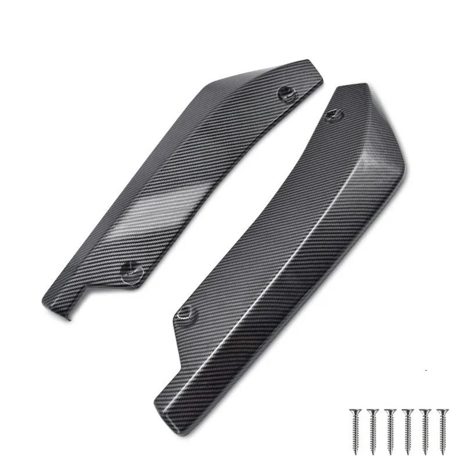 Automotive Seitenschweller Universal Auto Vorne Hinten Stoßstange Streifen Lip Spoiler Diffusor Splitter Kratz Schutz Carbon Fiber Winglets Seite Rock Erweiterung Auto Seitenschürze(B) von RFSHOP