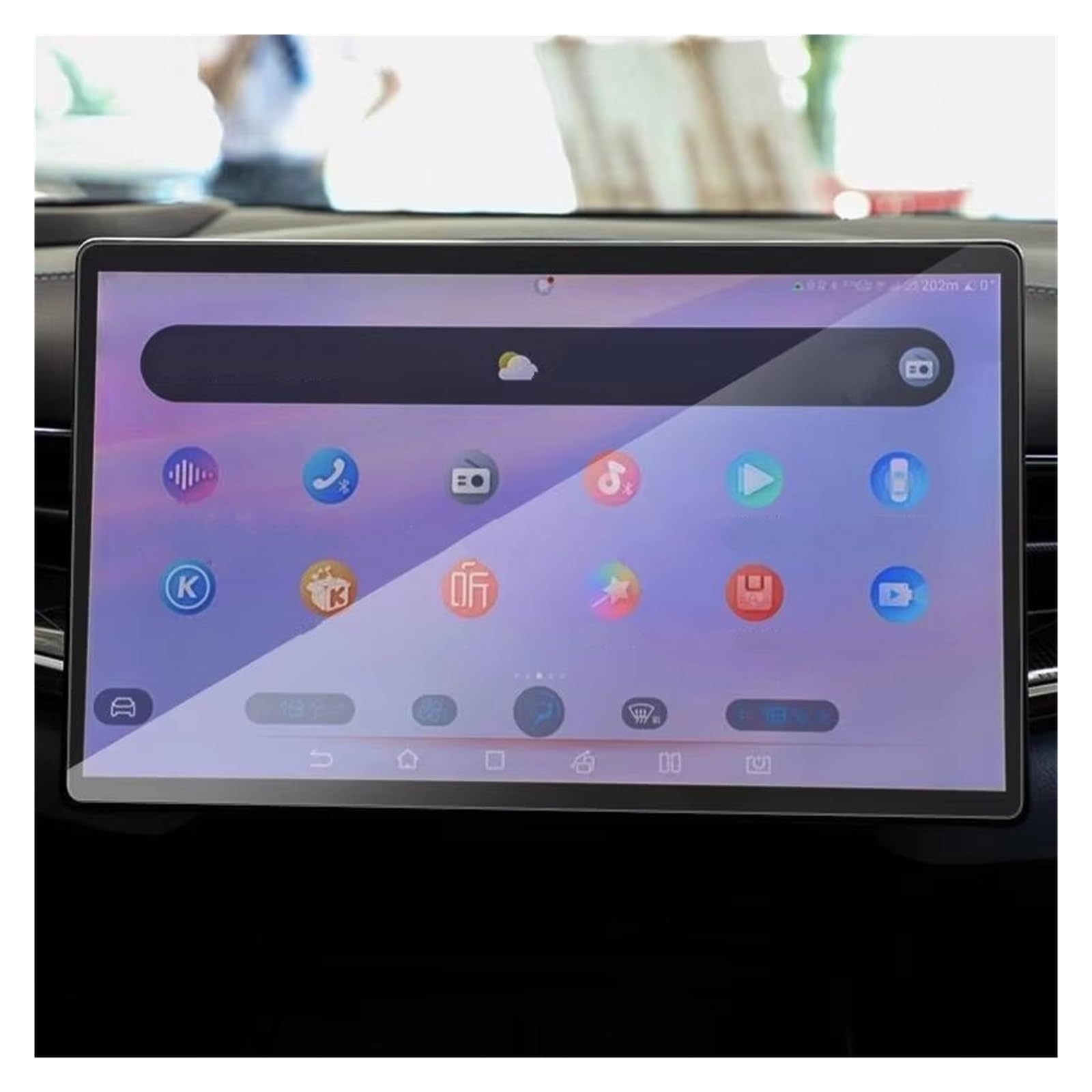 Displayschutzfolie Für BYD Für Seal 2022-2025 15,6 Zoll Auto GPS-Navigation LCD Anti-Kratz-Zubehör Gehärtetes Glas Displayschutzfolie Displayschutz von RFSHOP