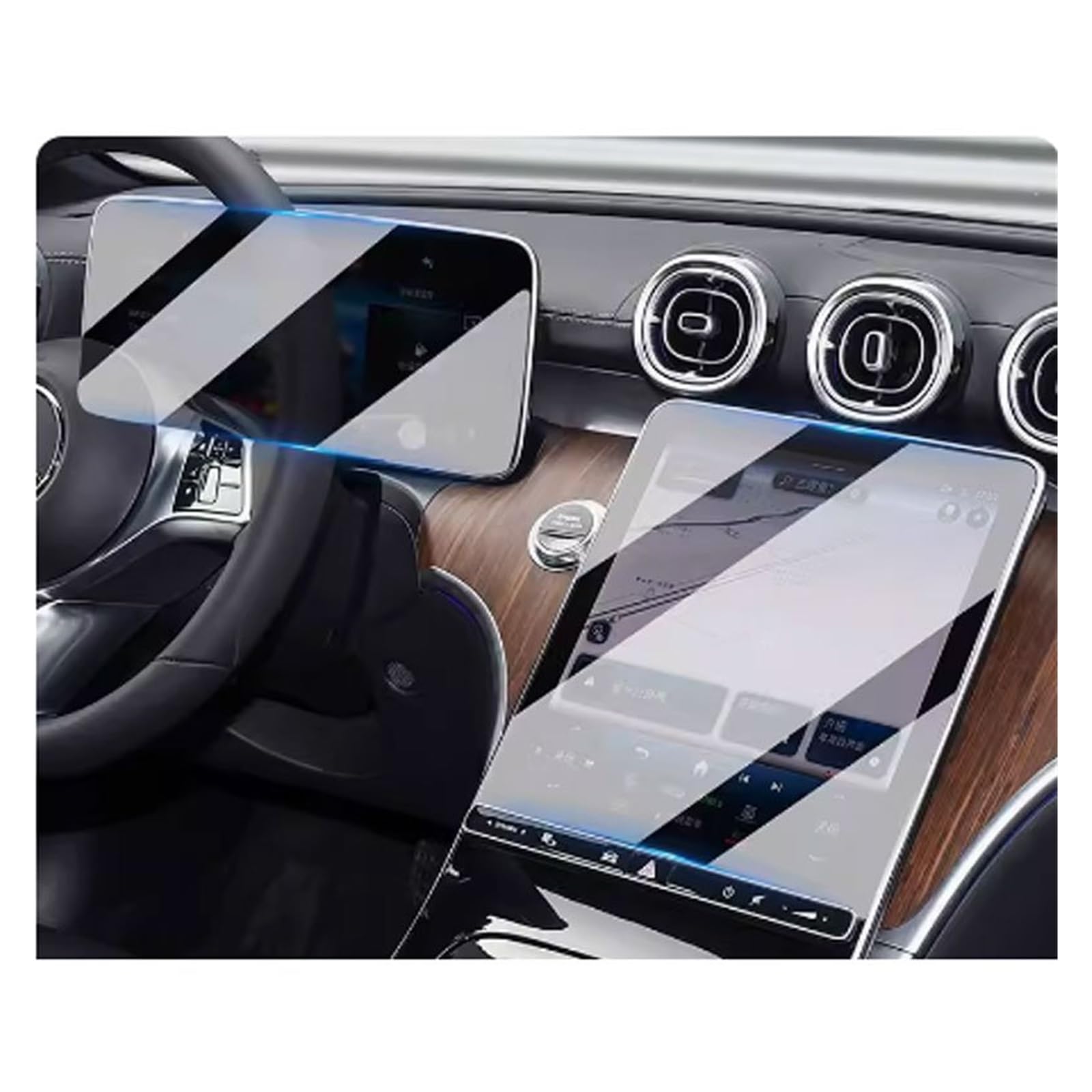 Displayschutzfolie Für Benz C-Class W206 2023 2022 Displayschutzfolie Aus Gehärtetem Glas, 12,3 Zoll Autonavigation, Kratzfeste Membran Displayschutz von RFSHOP