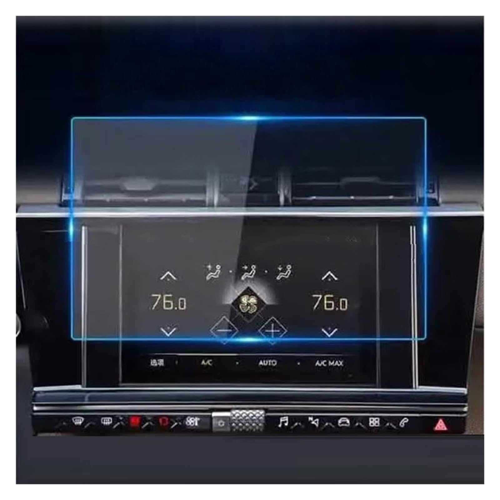 Displayschutzfolie Für Citroen DS7 2018 2019 2020 8 Zoll Autoradio Navigation GPS Kratzfestes Zubehör Displayschutzfolie Aus Gehärtetem Glas Displayschutz von RFSHOP