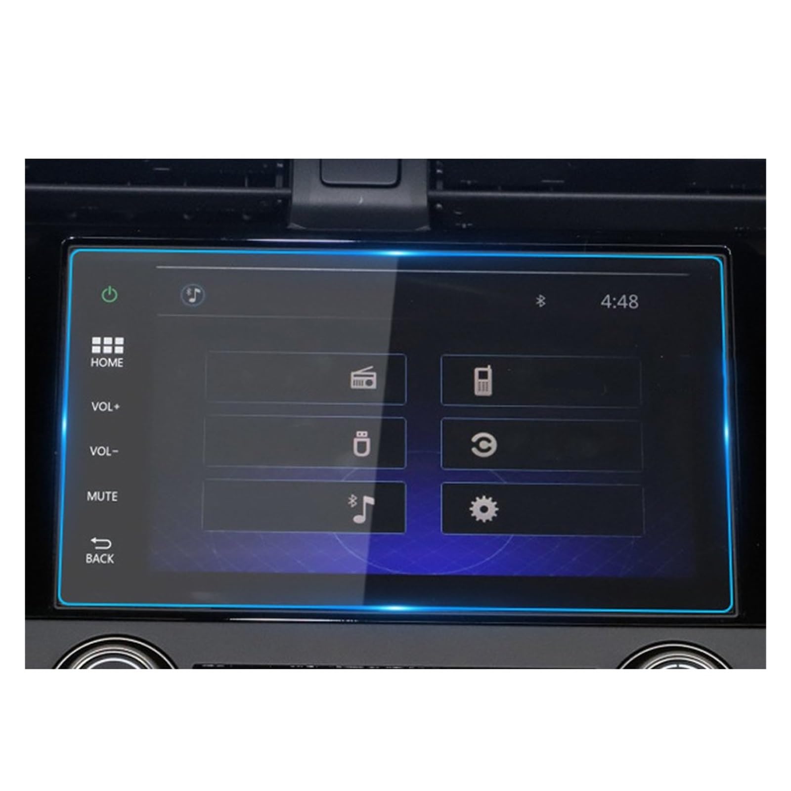 Displayschutzfolie Für Civic 2016 2017 2018 2019 2020 2021 2022 Auto GPS-Navigation Gehärtetem Glas Screen-Dashboard Display Schutz Abdeckung Schutz Film Zubehör Displayschutz von RFSHOP