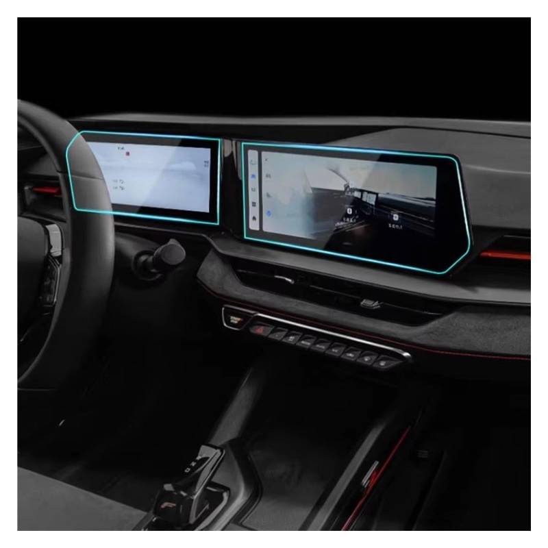 Displayschutzfolie Für Geely Für COOLRAY 2024 12,3 Zoll Auto-Infotainment-Radio GPS-Navigationsschutz Gehärtetes Glas Displayschutzfolie Displayschutz von RFSHOP