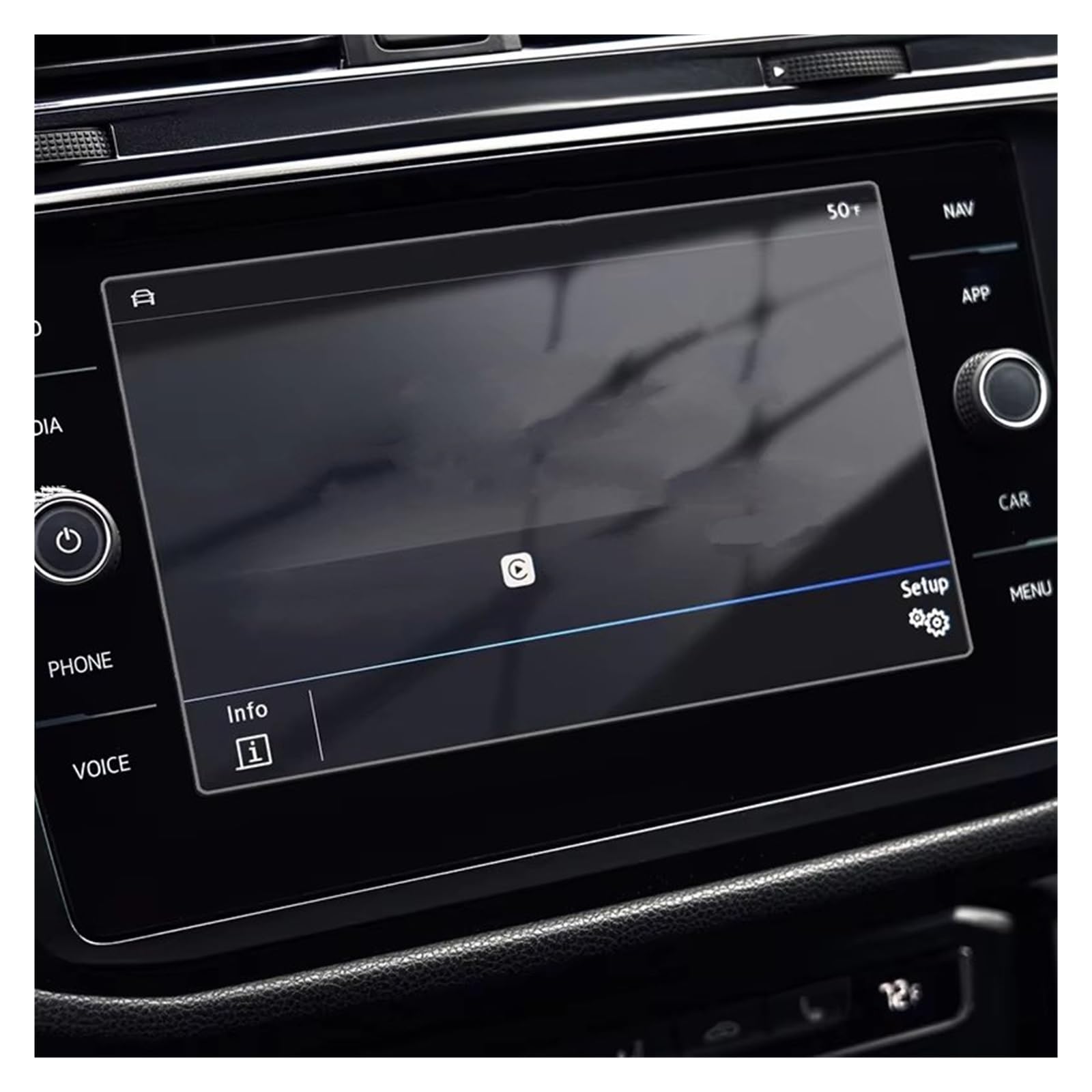 Displayschutzfolie Für VW Für Tiguan MK2 2016-2020 8 Zoll Auto Infotainment Radio GPS Navigation Gehärtetes Glas Displayschutzfolie Displayschutz von RFSHOP