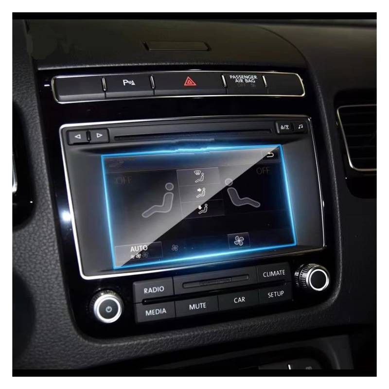 Displayschutzfolie Für VW Für Touareg 2011-2018 Auto-GPS-Navigationsfolie LCD-Bildschirm Gehärtetes Glas Schutzfolie Anti-Kratzfolie 6,5 8 Zoll Displayschutz von RFSHOP