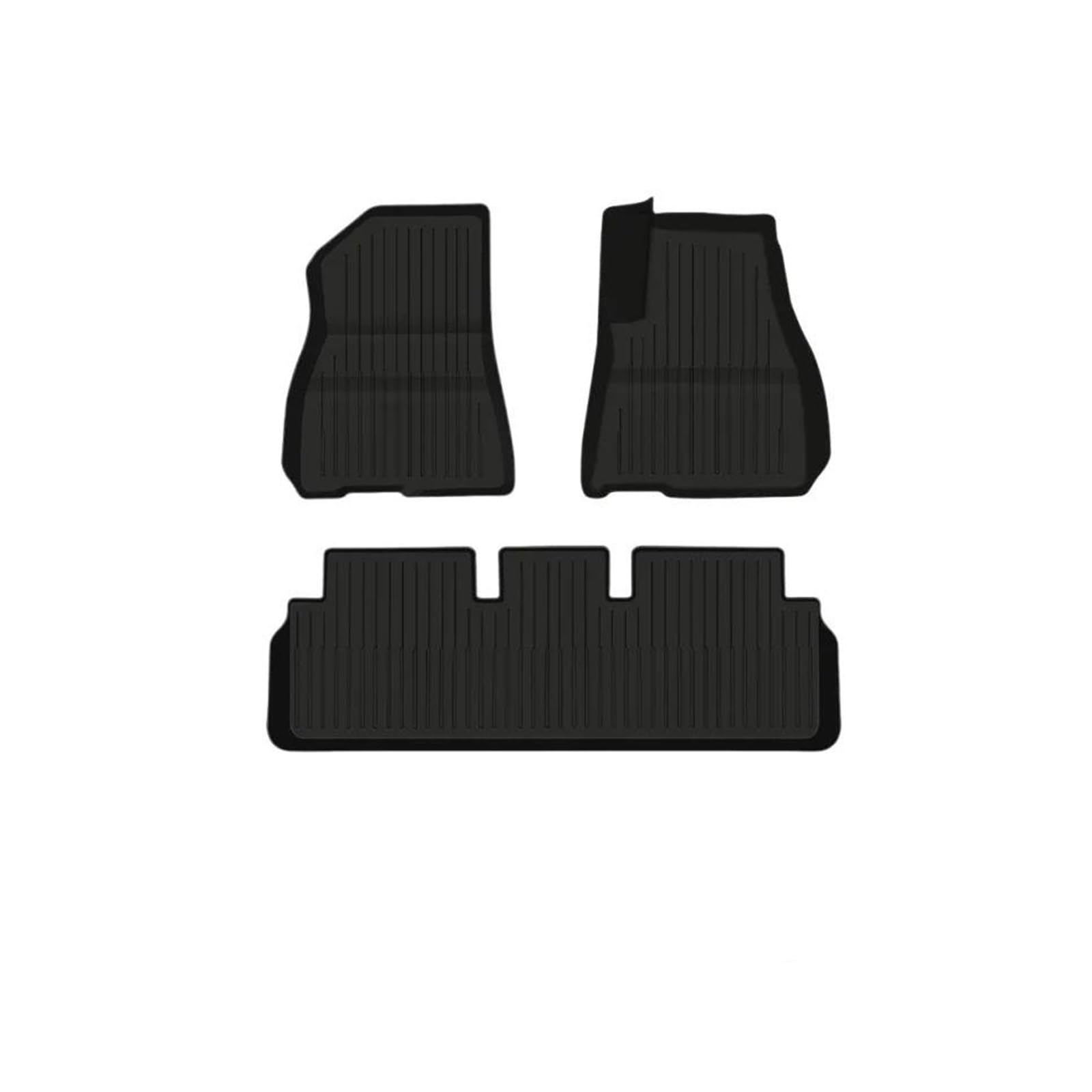 Kofferraummatte Kofferraumwanne 2024 Neu Für Tesla Für Modell 3 Für Highland TPE-Fußmatten Benutzerdefinierte Kofferraummatten Bodenlinien Innenschutz(3PCS RHD Floor Mats) von RFSHOP