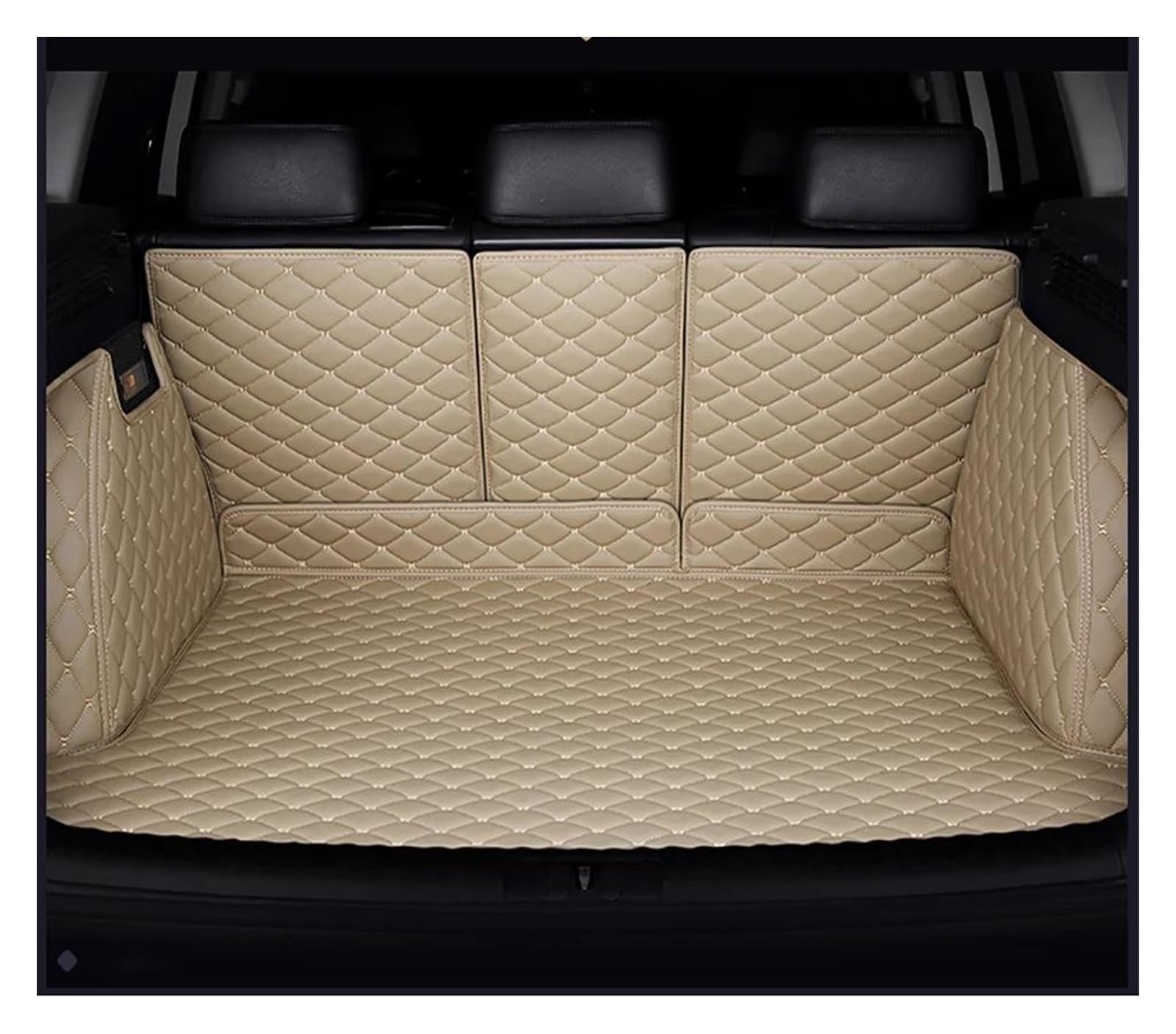 Kofferraummatte Kofferraumwanne Auto-Kofferraum-Matten Für Für X3 G01 2018 2019 2020 2021 2022 Auto-Innenausstattung Teppich Full Coverage Custom(Beige) von RFSHOP