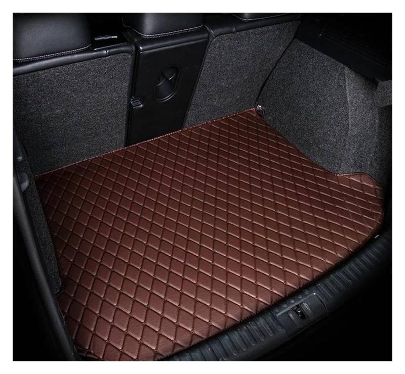 Kofferraummatte Kofferraumwanne Für Hyundai Für Tucson 2021 2022 2023 NX4 N Line Cargo-Liner Teppiche Abdeckung Pad Zubehör Innenraum Kofferraum Kofferraumschutzmatten(Coffee Color SIGIE) von RFSHOP