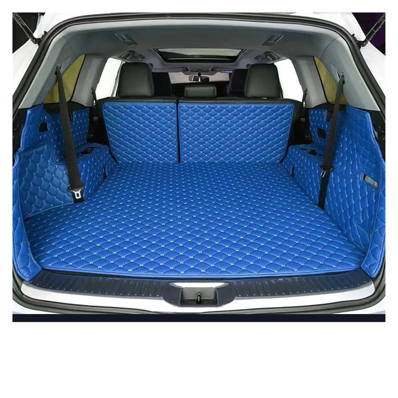 Kofferraummatte Kofferraumwanne Für Peugeot 308SW 5Seats 307SW 4008 206 207 301 307 4008 Custom Car Kofferraummatten Auto Boot Zubehör Innen Schutz Pads(Blau,B) von RFSHOP