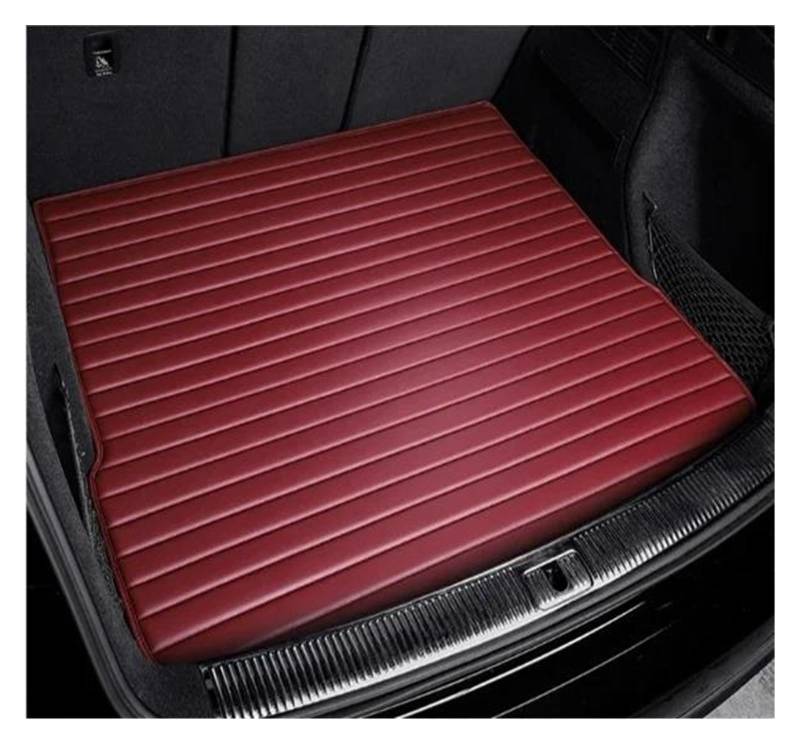 Kofferraummatte Kofferraumwanne Für Serie 3 Für E46 E90 E91 E92 E93 F30 F31 Autozubehör Innendetails Teppich Gestreiftes Leder Kofferraummatte(Wine red) von RFSHOP