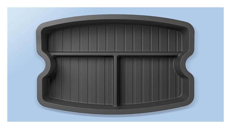 Kofferraummatte Kofferraumwanne Für Tesla Für Modell 3 Aufbewahrungsbox Den Vorderen Kofferraum Organizer-Ablagematte Für Highland 2024 Aufbewahrungspad Den Hinteren Kofferraum(Upper Rear Trunk) von RFSHOP