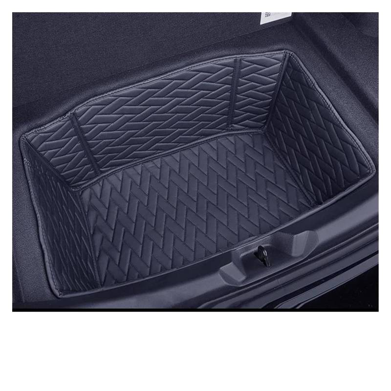 Kofferraummatte Kofferraumwanne Für Tesla Modell 3 2021-2022 Auto Leder Volle Encirculation Trunk Pad Vorne Hinten Kofferraum Matte Innen Dekoration Zubehör(Rückseite) von RFSHOP