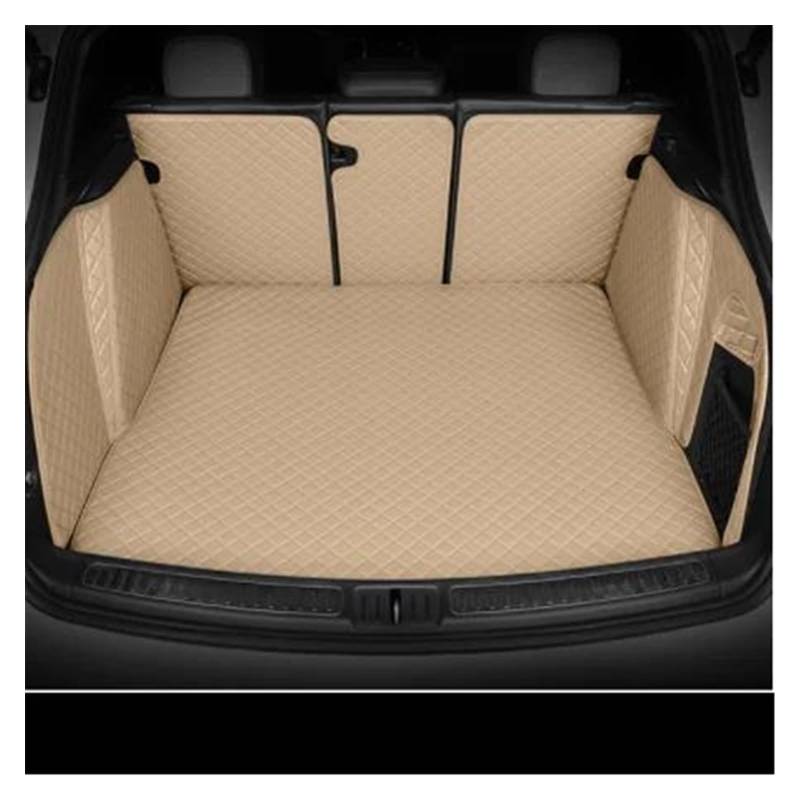 Kofferraummatte Kofferraumwanne Kofferraummatten Für Alle Modelle Von SEAT Für Leon Für Ibiza Für Tarraco Für Ateca Für Arona Für Formentor Für Altea Autoteppiche Und -abdeckungen(Beige,B) von RFSHOP