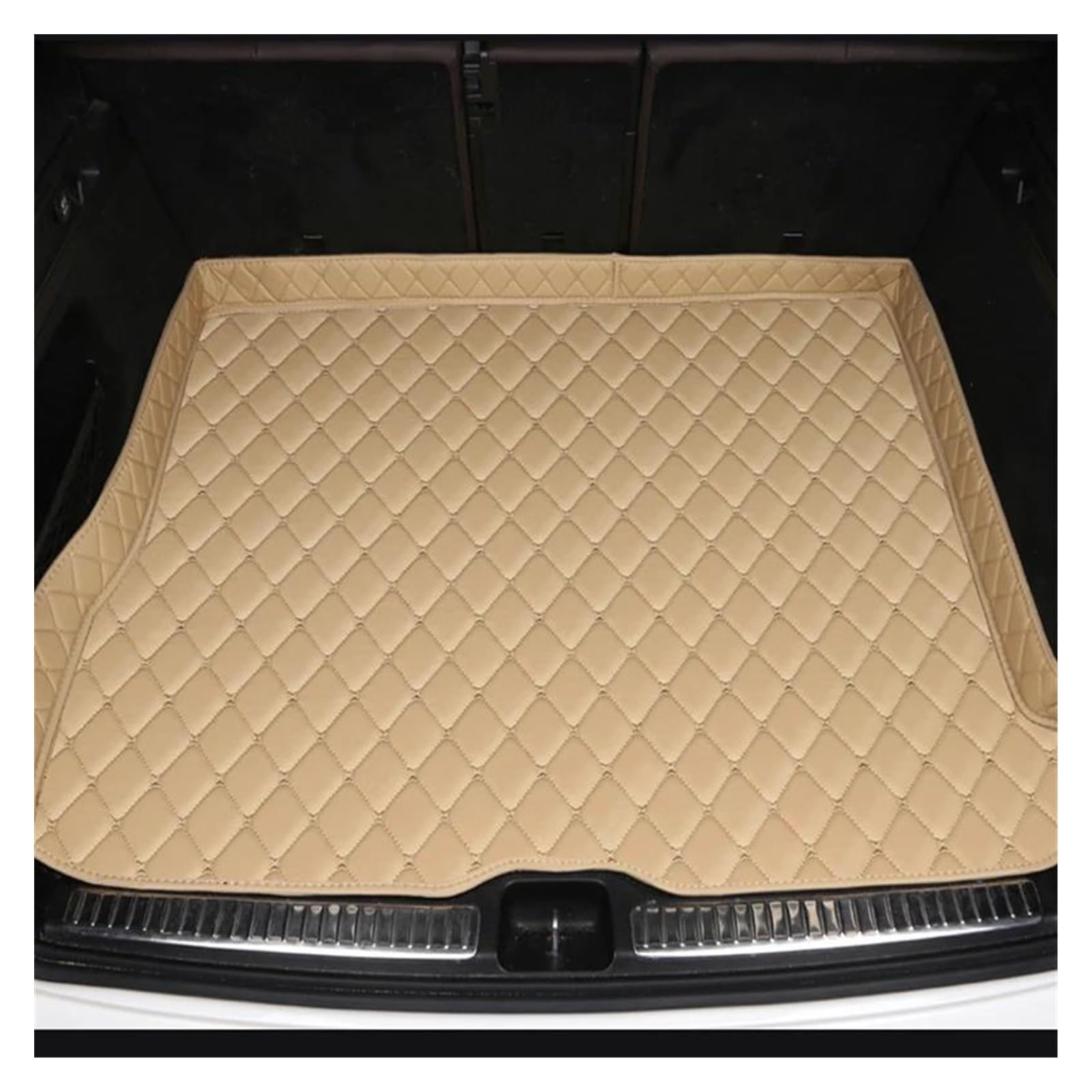 Kofferraummatte Kofferraumwanne Kofferraummatten Für F10 5er-Serie 2010 2011 2012 2013 2014 2015 2016 Autozubehör Autowaren Innendetails(Beige,RHD) von RFSHOP