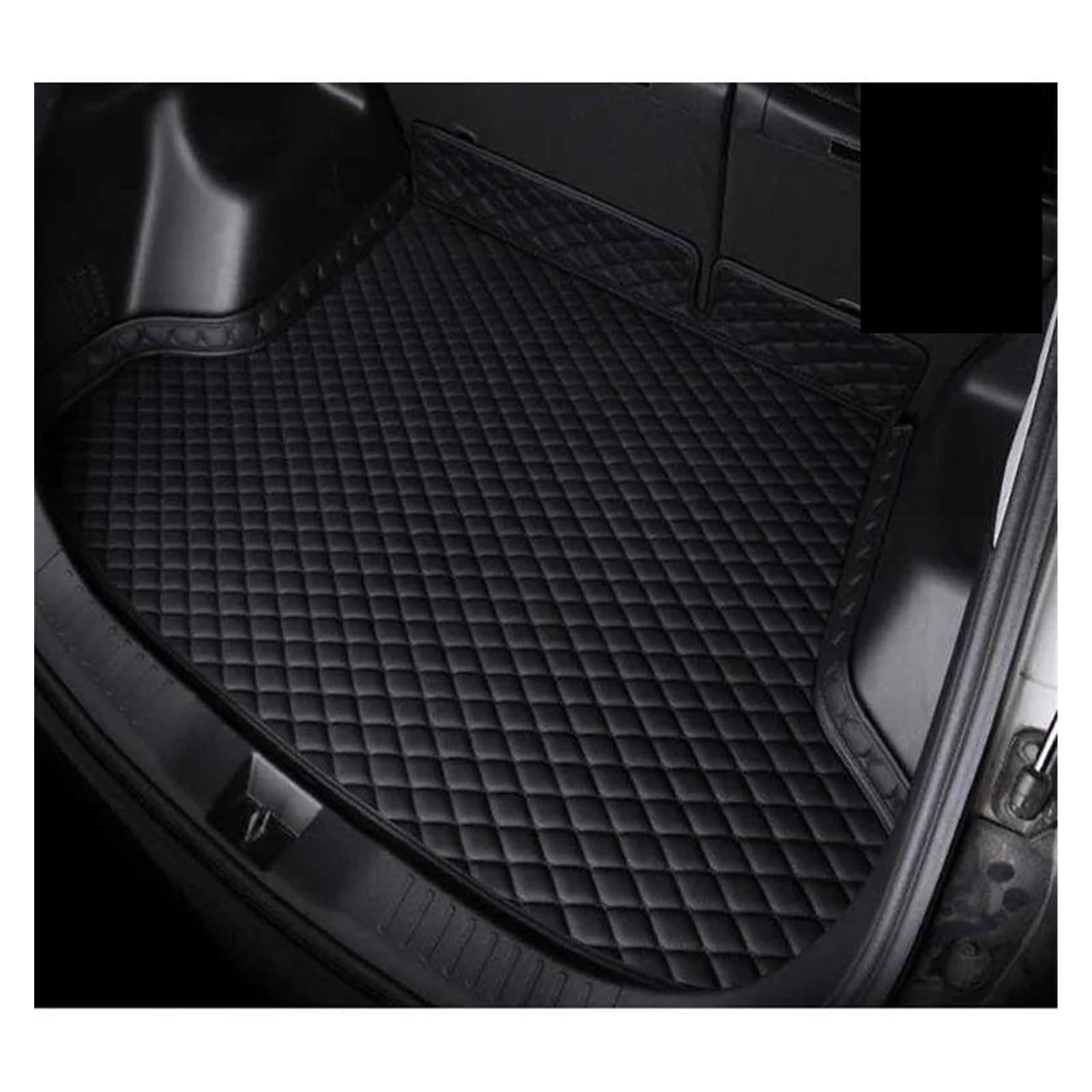 Kofferraummatte Kofferraumwanne Teppiche Cargo-Liner Internes Zubehör Kofferraummatte Für Hyundai Für Ix35 2010 2011 2012 2013 2014 2015 Auto-Styling(A Black) von RFSHOP