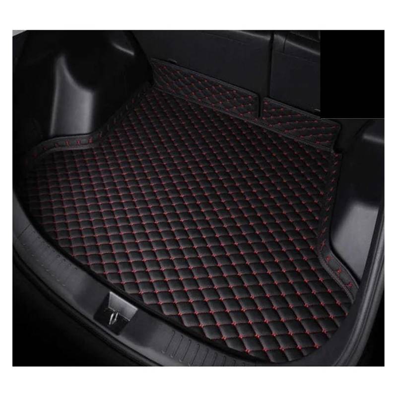 Kofferraummatte Kofferraumwanne Teppiche Cargo-Liner Internes Zubehör Kofferraummatte Für Hyundai Für Ix35 2010 2011 2012 2013 2014 2015 Auto-Styling(Black red) von RFSHOP