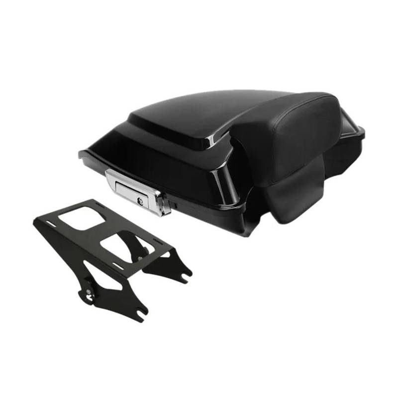 Motorrad-Heckgepäck Hinterradgepäckträger Motorrad Stamm Pad Montieren Rack Für Tour Für Pak Für Touring Für Ultra Für Limited Für Straße Für Glide Für Straße Für Glide 2014-2023(Style 2 Black) von RFSHOP