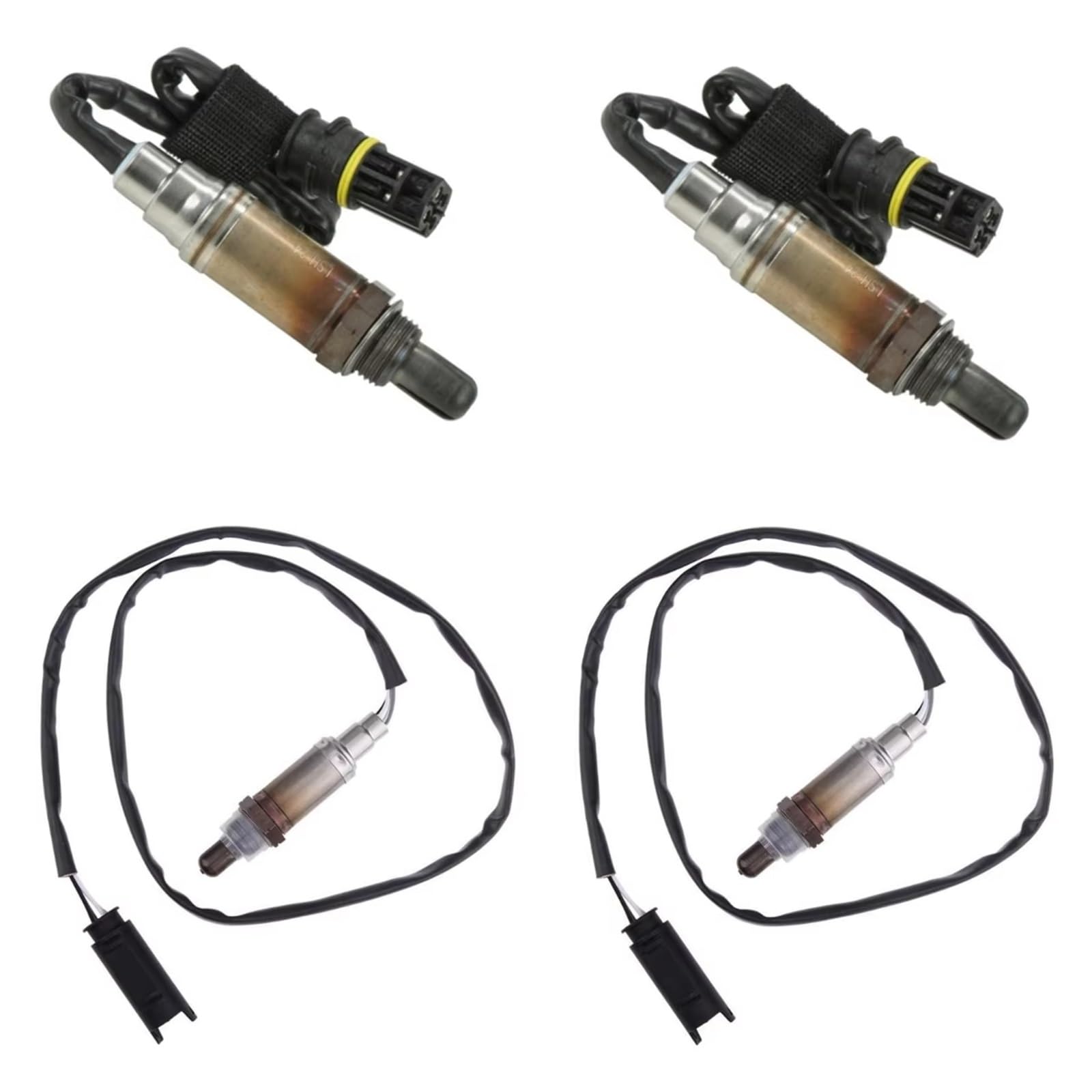 Sauerstoffsensor 4 Stück Für 323i 325i X3 X5 E39 E46 Z3 Z4 O2 Sauerstoff Sensor Upstream Und Downstream Metall + Kunststoff Auto Zubehör Lambdasonde von RFSHOP