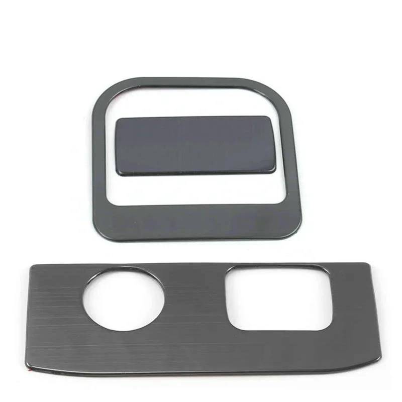 Vent Outlet Cover Innenraum Zubehör Aufbewahrungshandschuhfachabdeckung, Zigarettenanzünder-Ladepanel, Innenteile, Autozubehör, Für Chevrolet Für Equinox 2017 2020(Schwarz) von RFSHOP