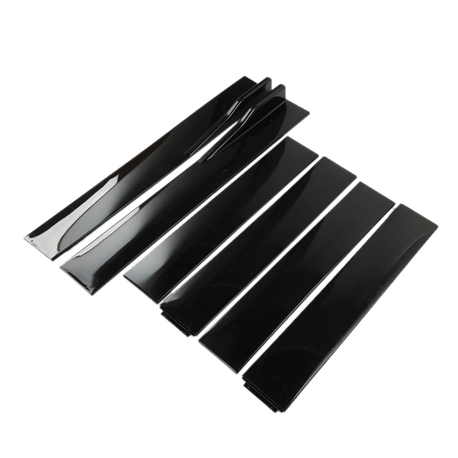 Winglet Diffusor 1 Paar 2M Für Civic Universal Auto Seite Röcke Verlängerung Rocker Panels Lip Splitter Schwarz ABS Auto ExteriorAccessories Seitenschweller(B-Model Black) von RFSHOP