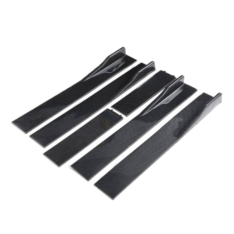 Winglet Diffusor 1 Paar 2M Für F10 F11 G30 G31 5 SERIE Universal Auto Seitenschweller Verlängerung Rocker Panels Lip Splitter Schwarz ABS Auto ExteriorAccessories Seitenschweller(D-Model Carbon Fiber) von RFSHOP