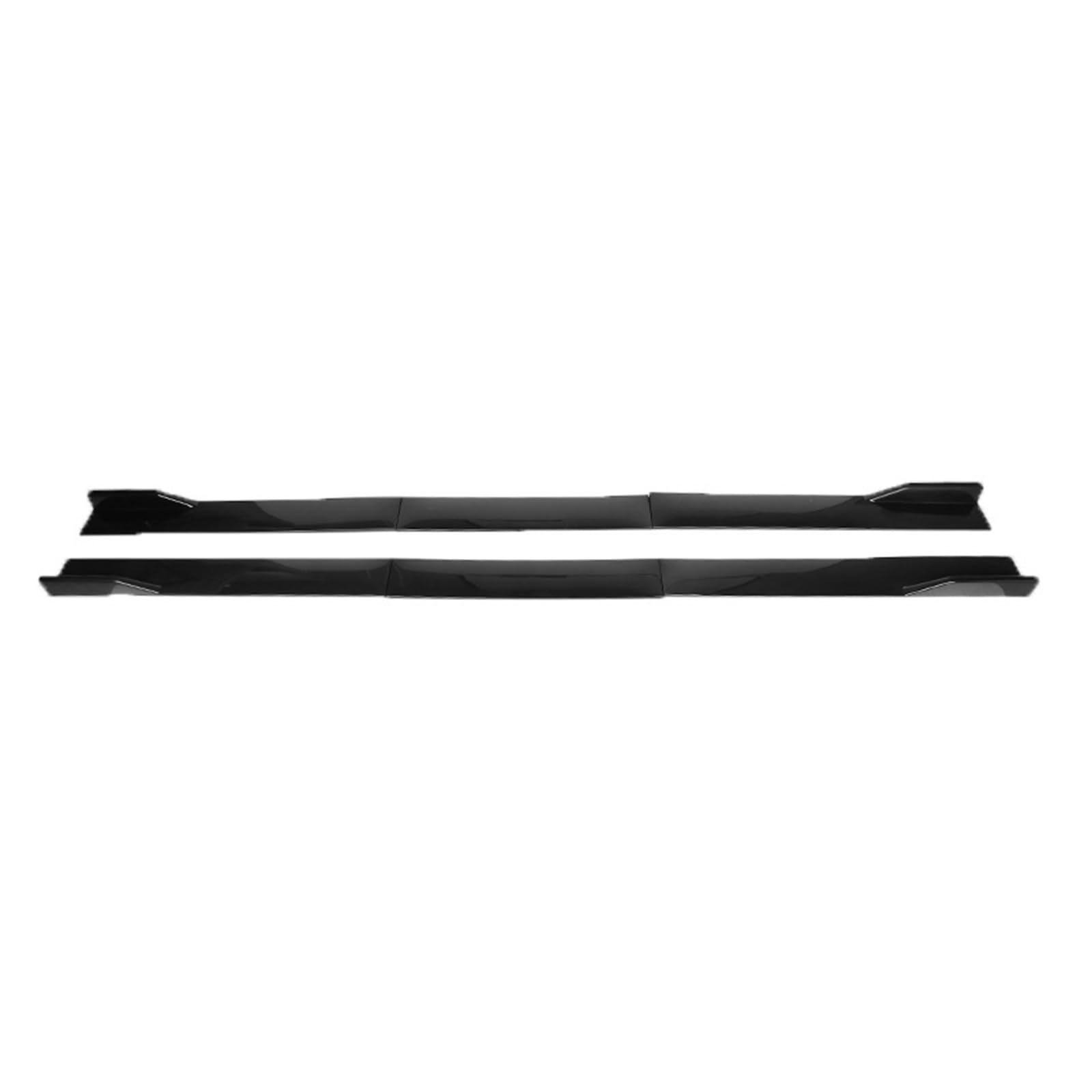 Winglet Diffusor 1 Paar Für VW Für Golf MK5 MK6 MK7 CC Für Passat Für Jetta Für Polo Universal Seitenschweller Verlängerung 2,2 M Rocker Panels Lippensplitter Seitenschweller(Schwarz) von RFSHOP