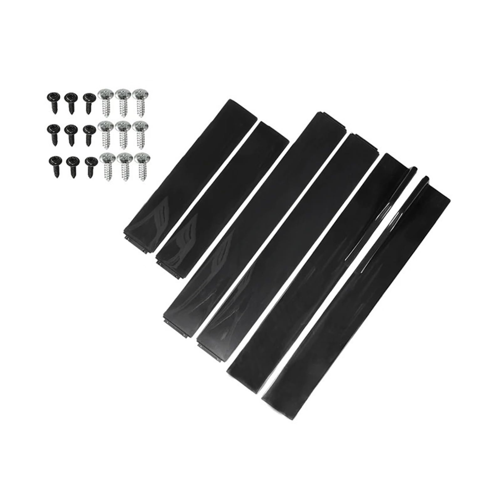 Winglet Diffusor 2/2,2 M Helle Schwarz Auto Seitenschweller Verlängerung Rocker Panels Lip Stoßstange Persönlichkeit Modifikation Universal Seitenschweller(2.2m Bright Black) von RFSHOP