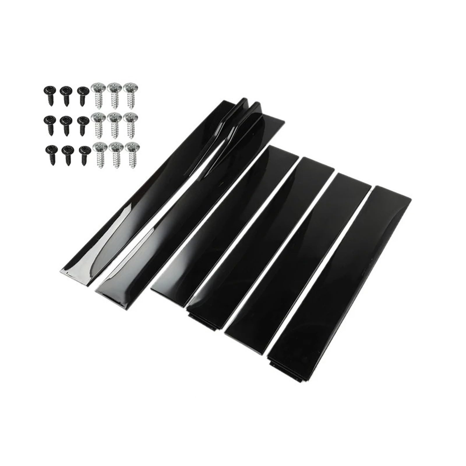 Winglet Diffusor 2/2,2 M Helle Schwarz Auto Seitenschweller Verlängerung Rocker Panels Lip Stoßstange Persönlichkeit Modifikation Universal Seitenschweller(2m Bright Black) von RFSHOP