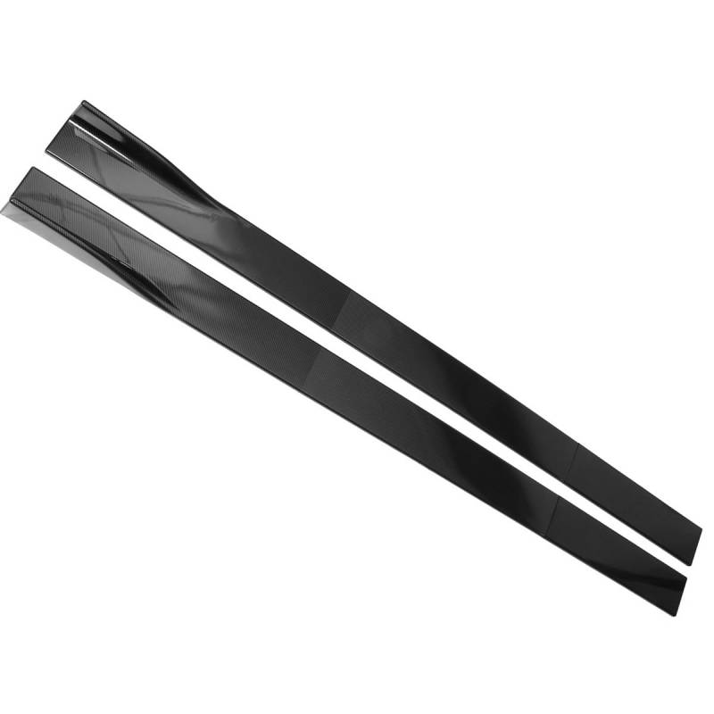 Winglet Diffusor 2 M/2,2 M 6 Stück Für Universal Auto Seitenschweller Winglet-Verlängerungen Splitter Körperschürze Lippe Carbon Look/Schwarz Seitenschweller(2.2m Carbon) von RFSHOP