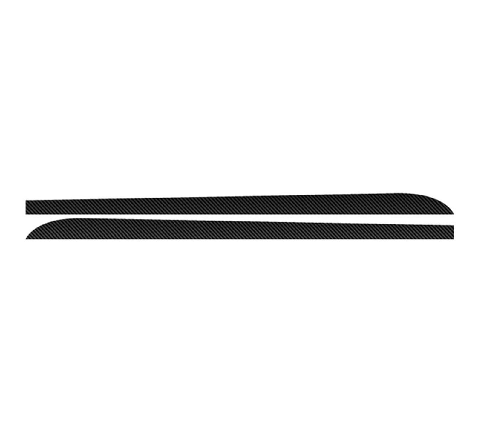 Winglet Diffusor 2 Stücke Auto Aufkleber Seite Rock Sill Streifen Körper Aufkleber Für 1 3 4 5 6 Serie F30 F35 F31 Auto Styling Zubehör Seitenschweller(Carbon Fiber Black) von RFSHOP