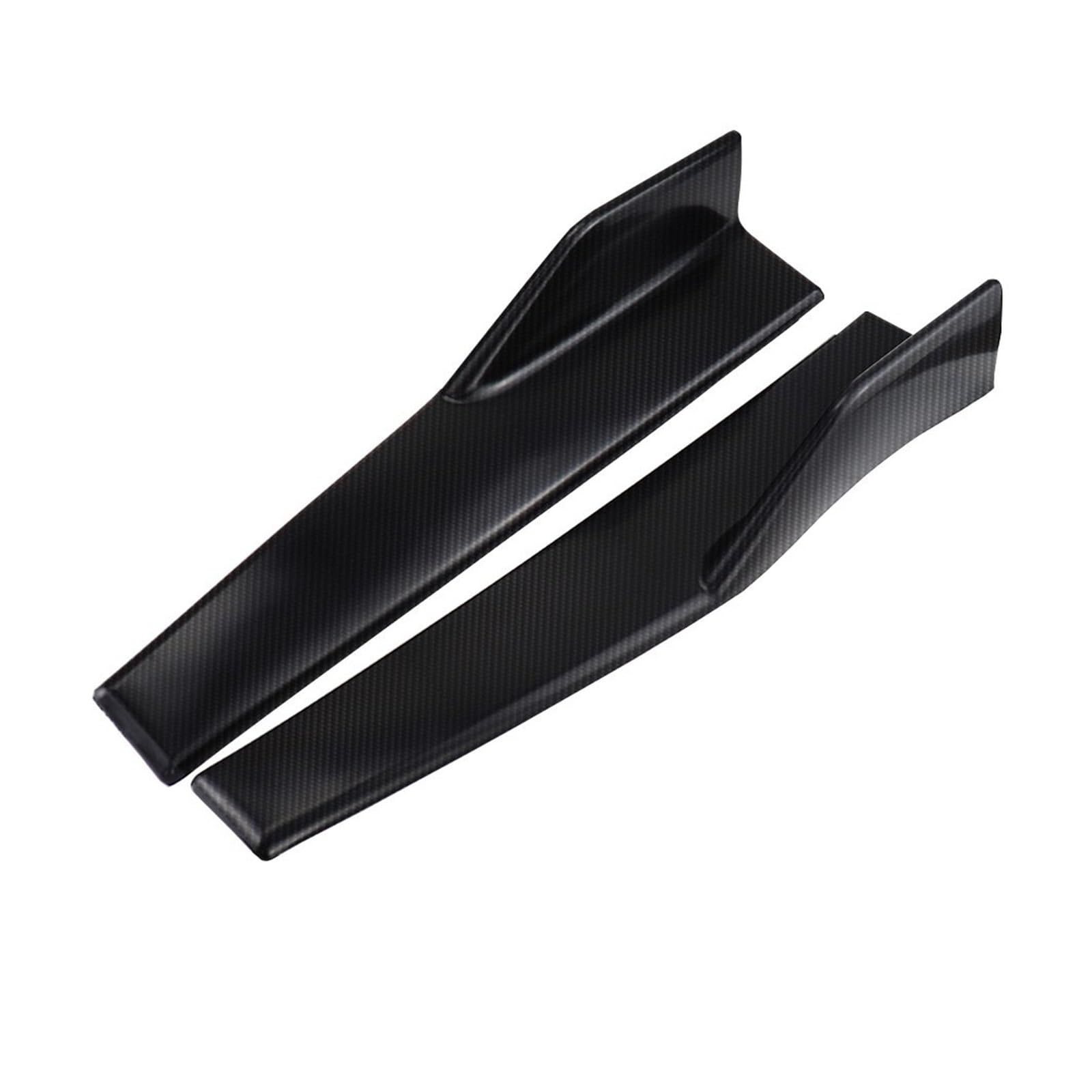 Winglet Diffusor 2 Teile/Satz 45cm Universal Auto Körper Seite Röcke Anti-Scratch Winglet Flügel Stoßstange Splitter Kit Modifizierte Seitenschweller Carbon Schwarz Seitenschweller(45mm Carbon Fiber) von RFSHOP